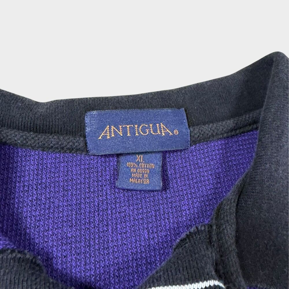 Vintage Colorado Rockies Antigua Polo Shirt Mens XL MLB Baseball Purple Stripe - Picture 7 of 8